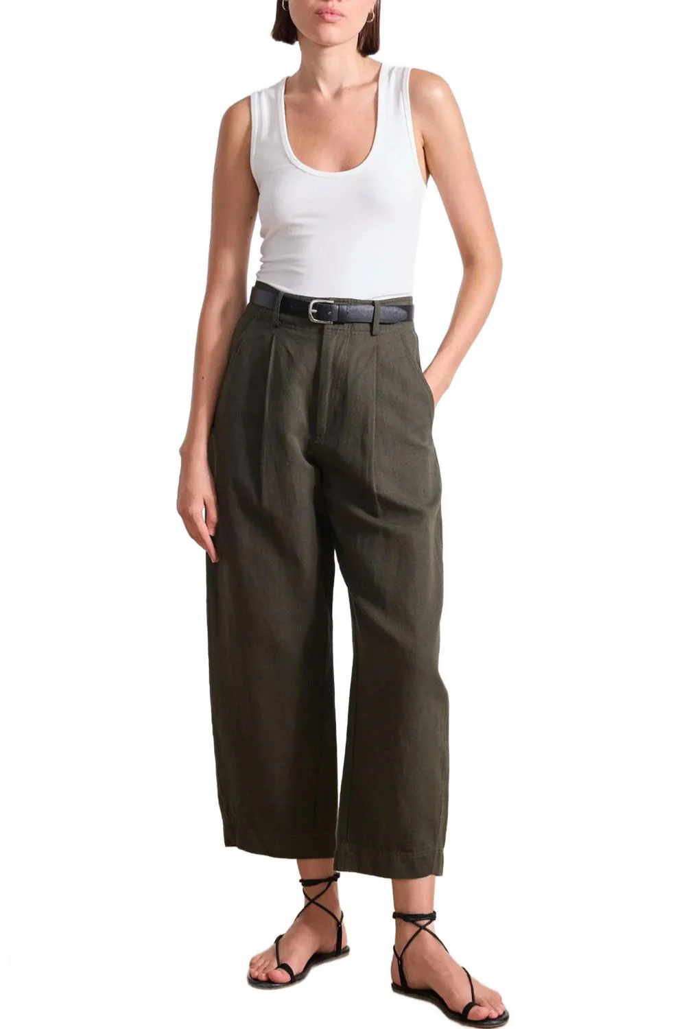 Bari Crop Trouser In Rosin