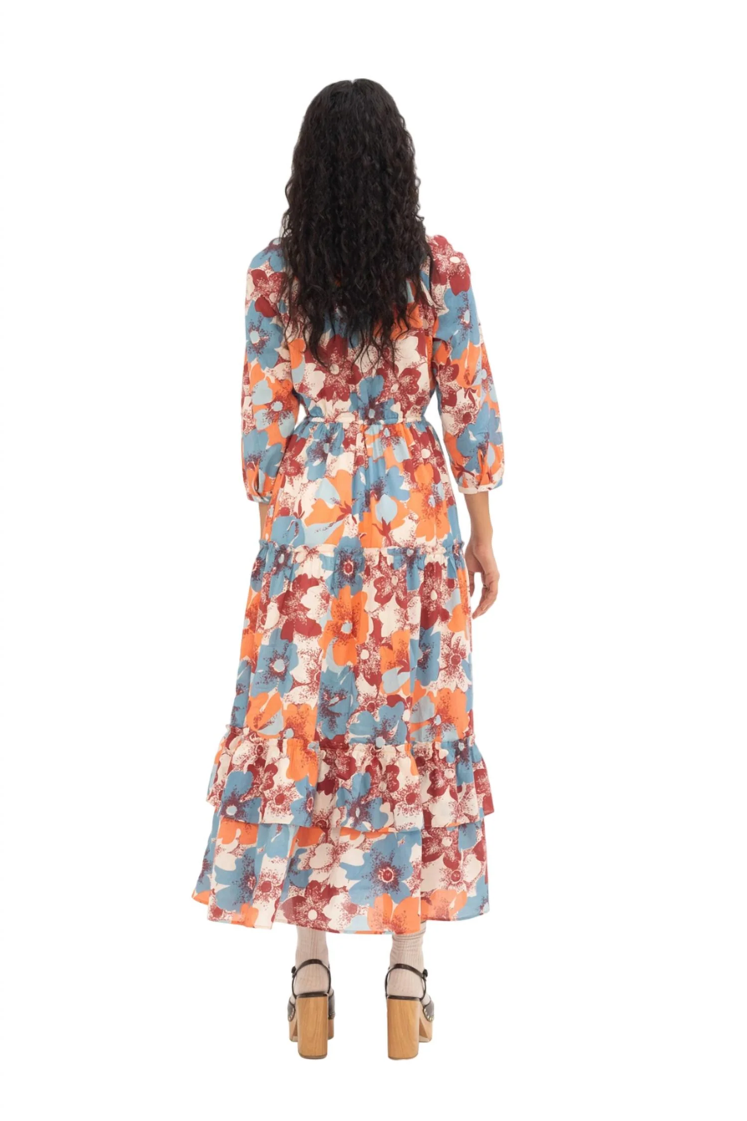 Bazaar Dress In Celia Camellia - Image 4