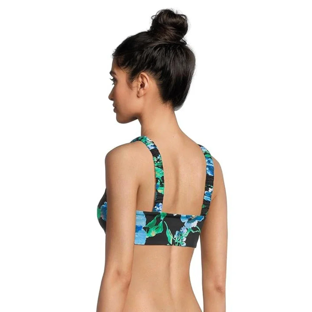 Beach Riot Eliza Bikini Top Women's Multi Floral Stretch Swimwear JDM2563 - Image 2