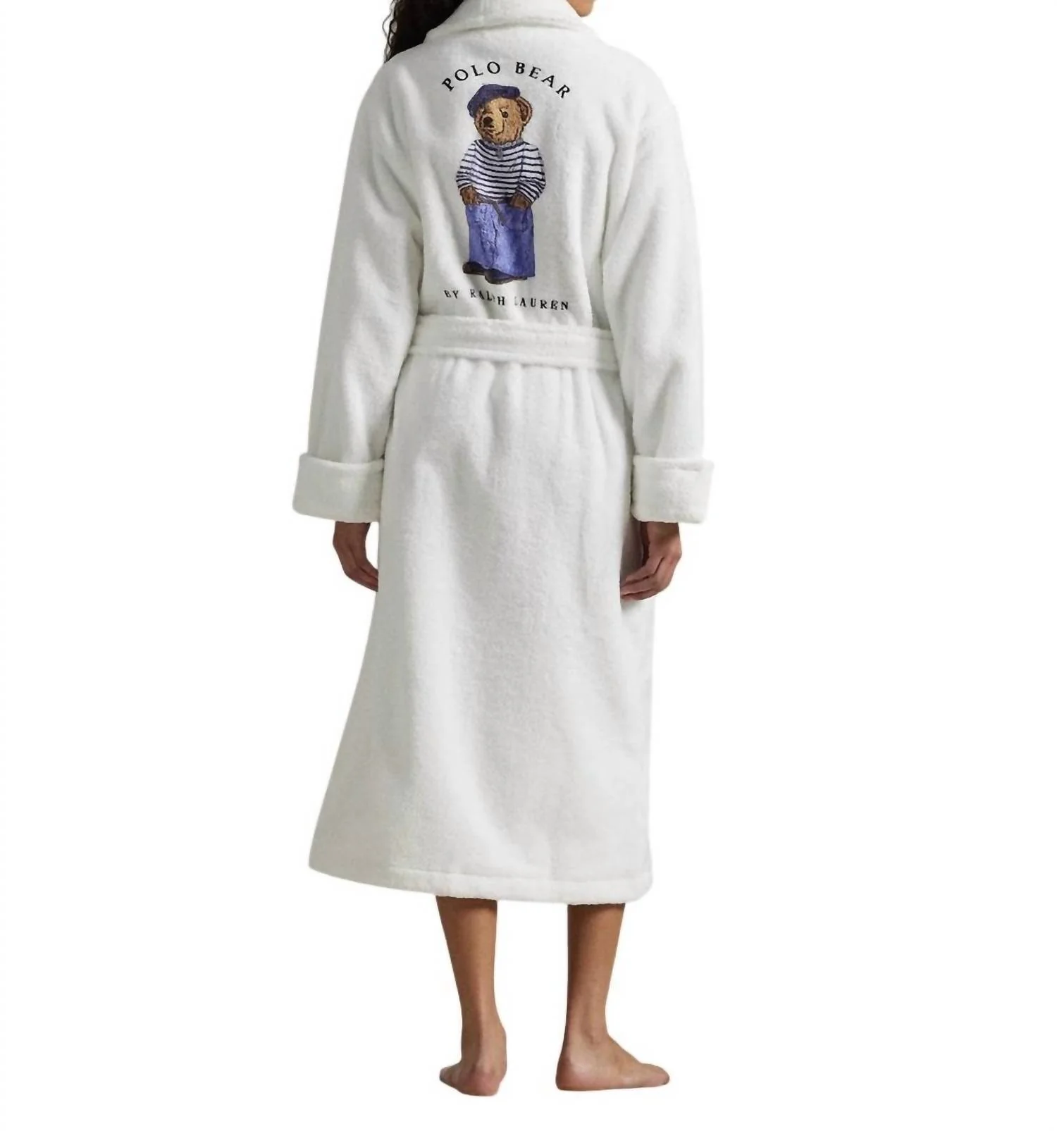 Bear Cotton Terry Robe In Beret Bear - Image 2