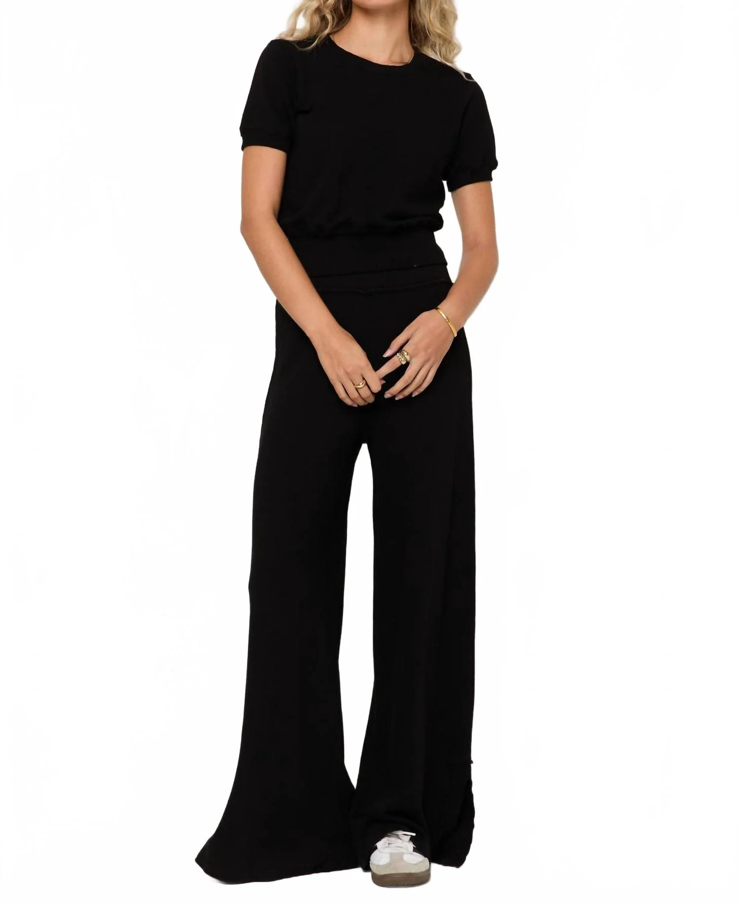 Beau Wide Leg Pant In Black