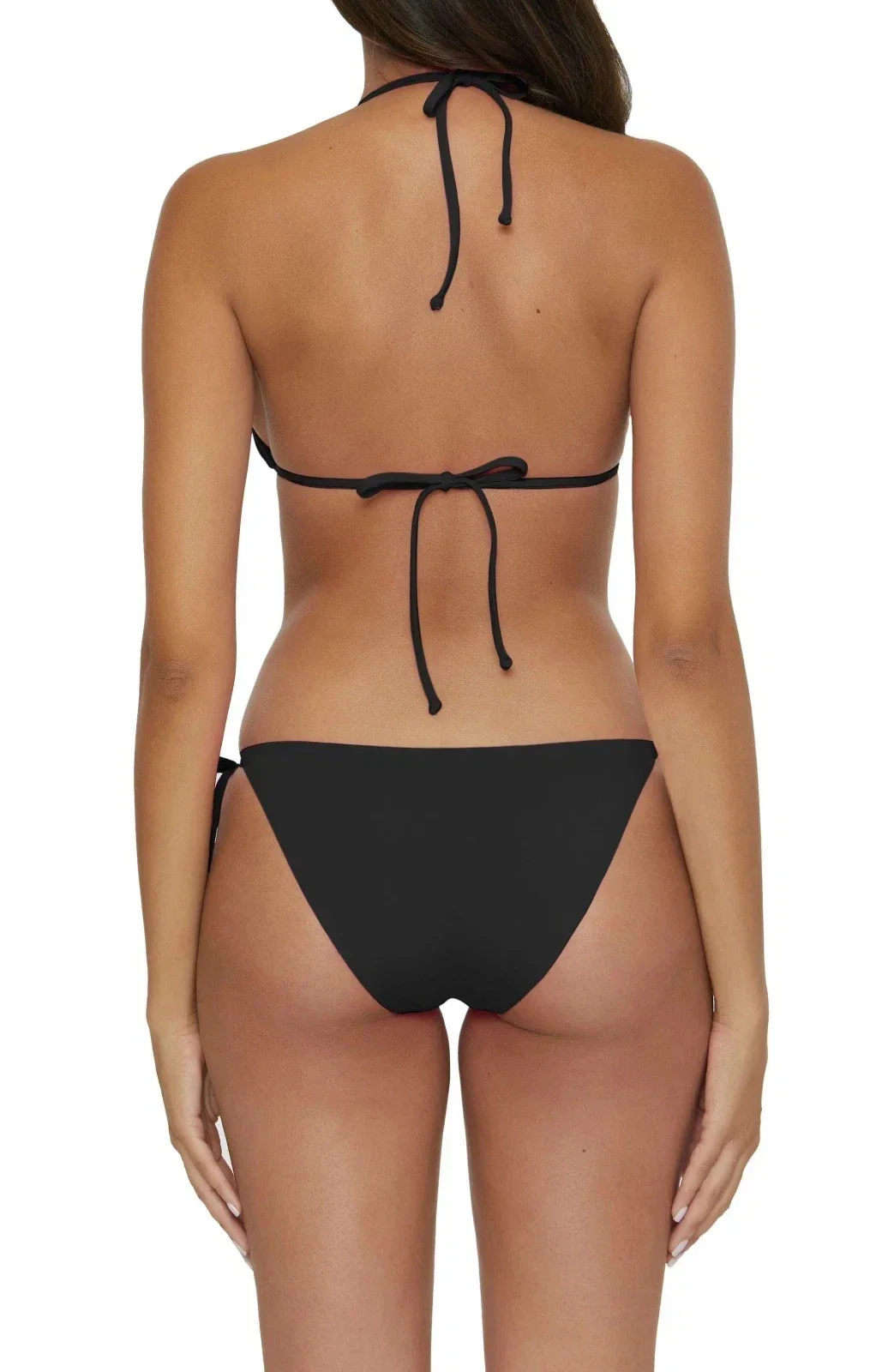 Becca by Rebecca Virtue Color Code Bikini Bottom Womens Black Side Tie JZZ954 - Image 5