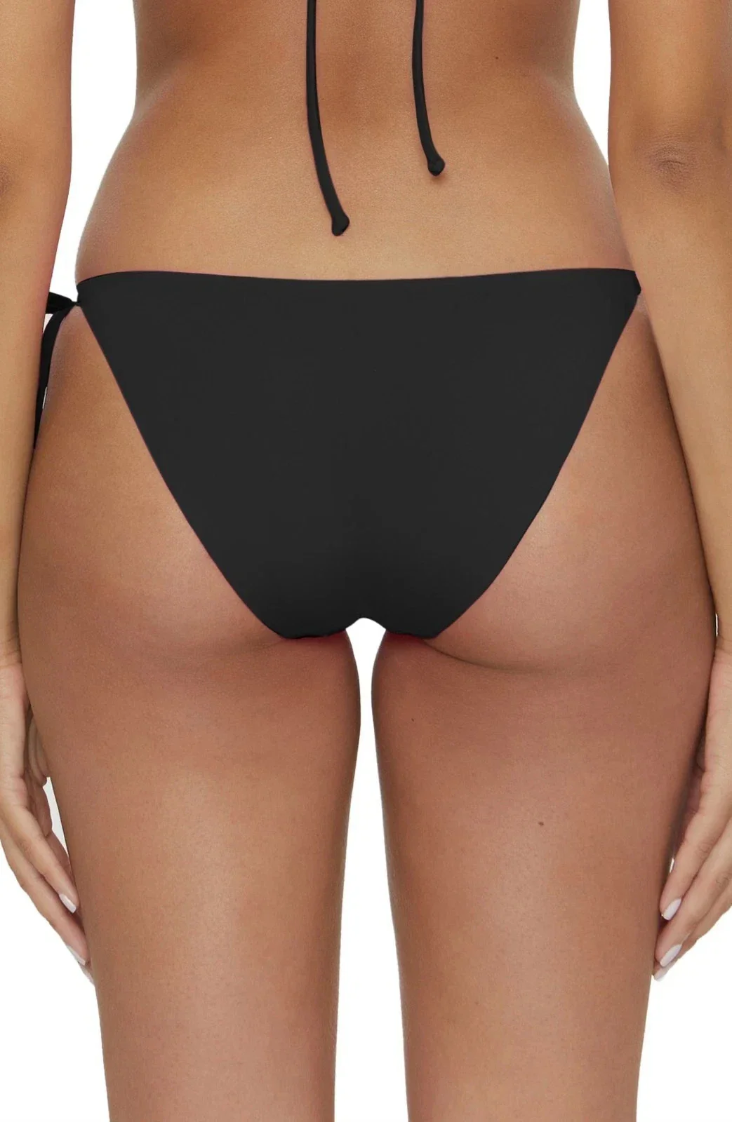 Becca by Rebecca Virtue Color Code Bikini Bottom Womens Black Side Tie JZZ954 - Image 6