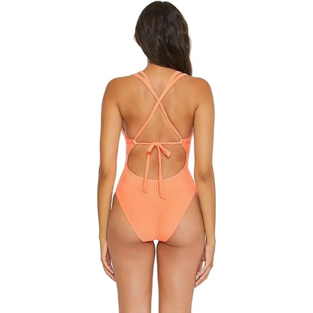 BECCA by Rebecca Virtue Line in The Sand Swimsuit Women's Orange GBO2198 - Image 2