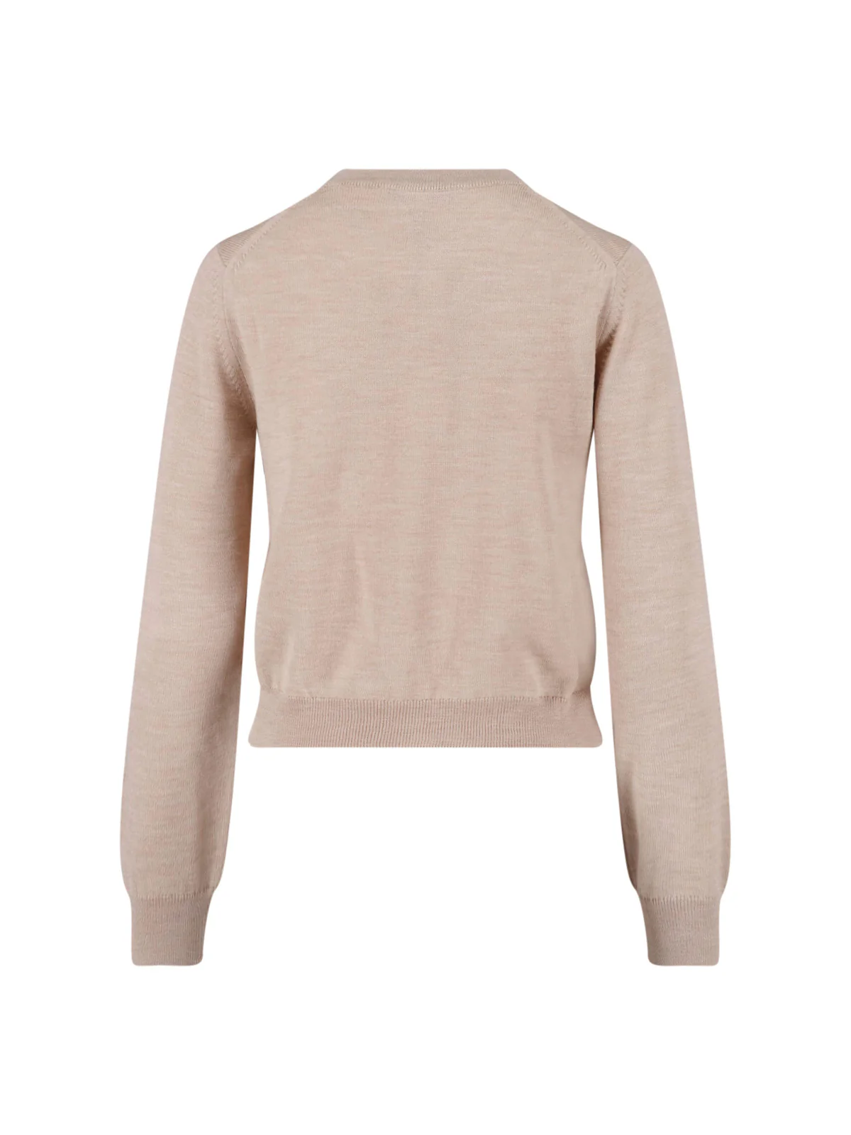 Beige Baby Fox Merino Wool Cardigan - Image 2