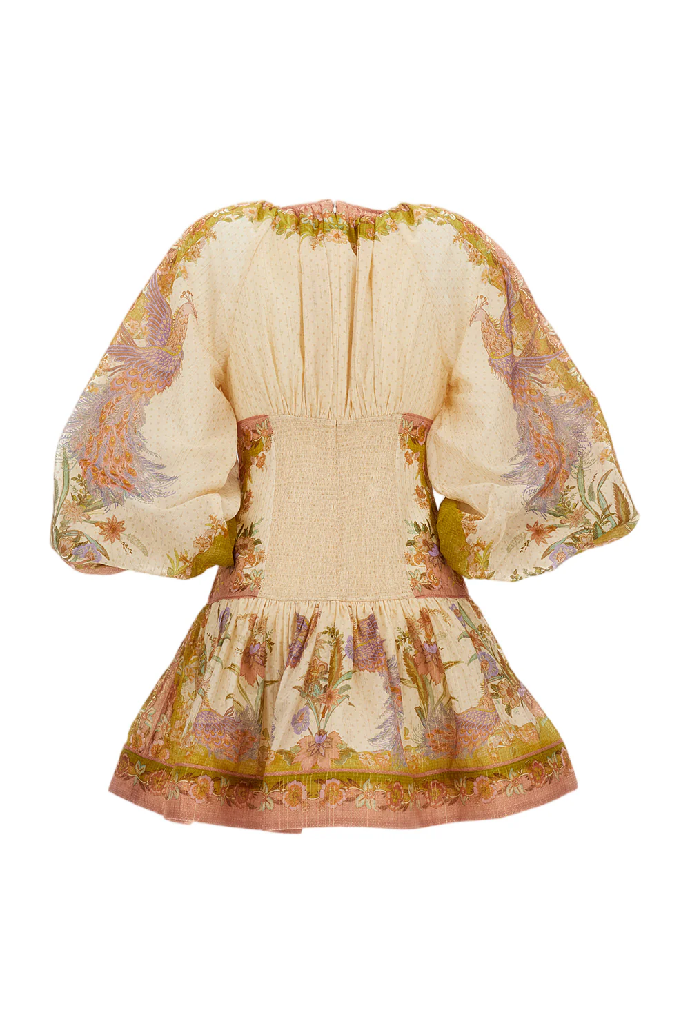 Beige Indra Cotton Silk Dress - Image 2