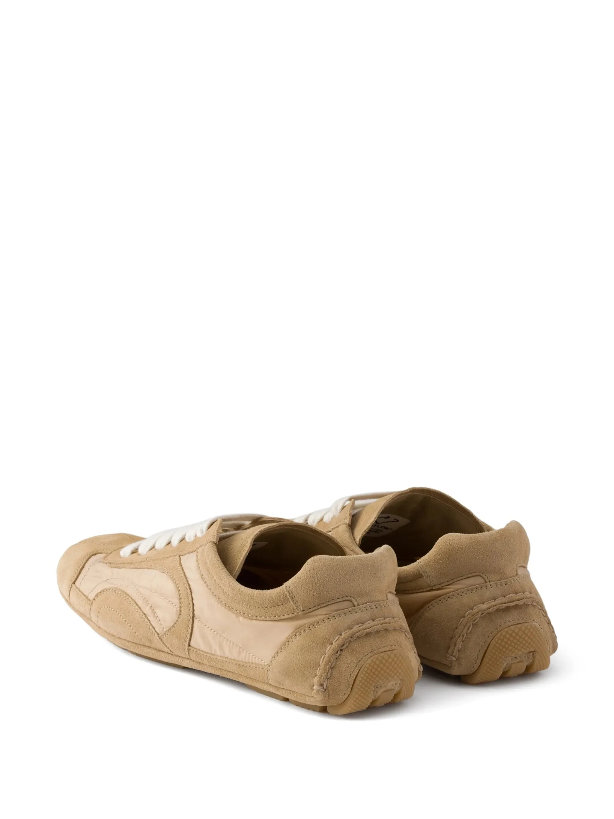 Beige Montecarlo Suede/Smooth Texture Sneakers - Image 3