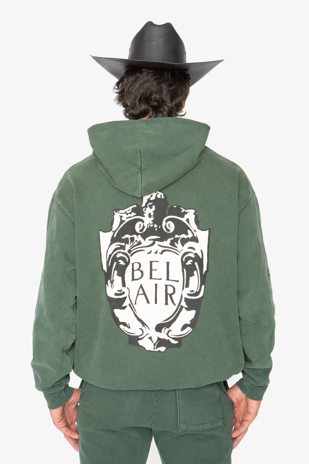 Bel Air Hoodie In Dark Green - Image 2