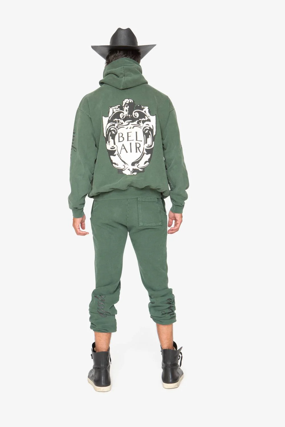 Bel Air Hoodie In Dark Green - Image 4