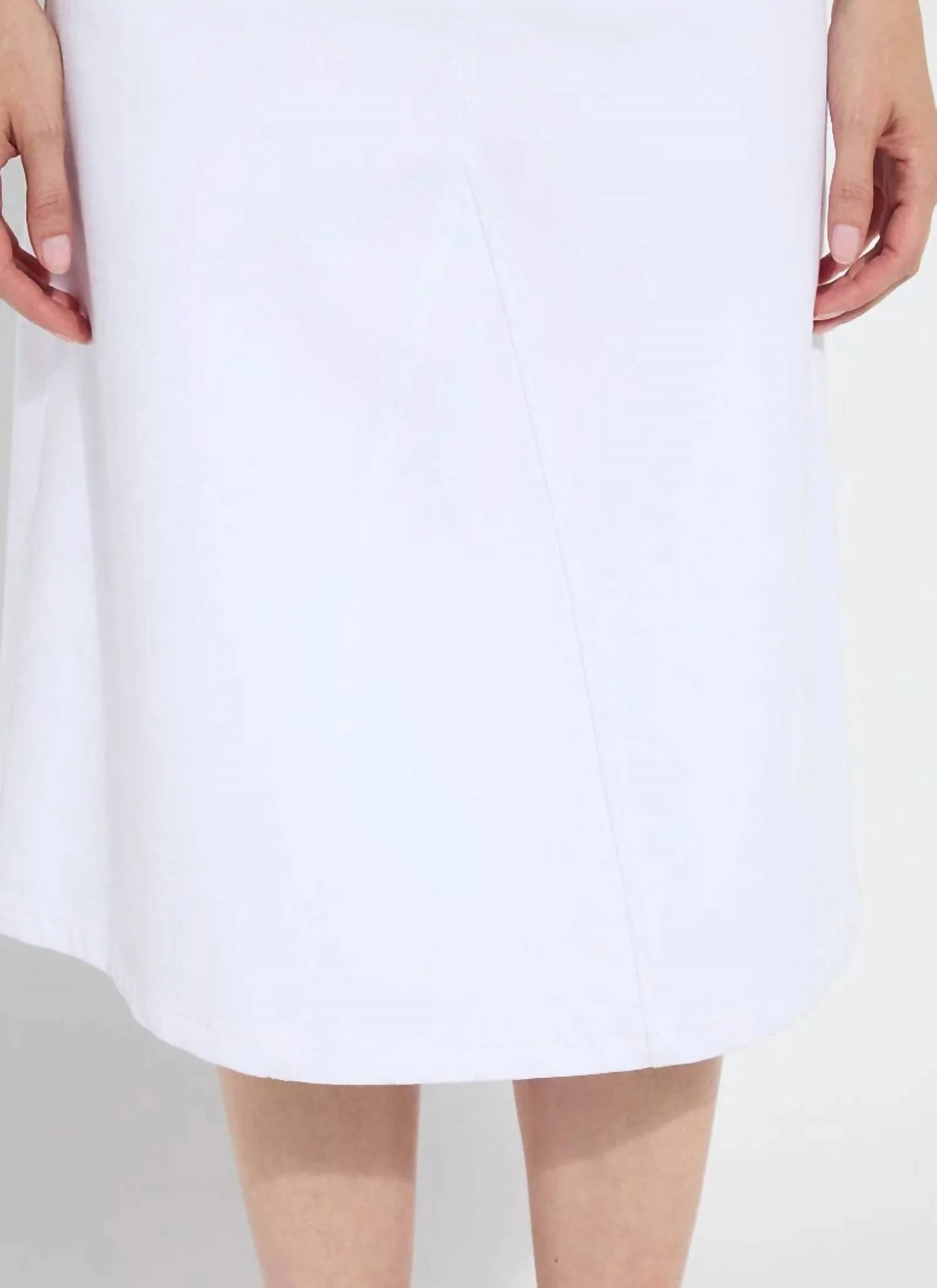 Bellamy Denim Skirt In White - Image 4