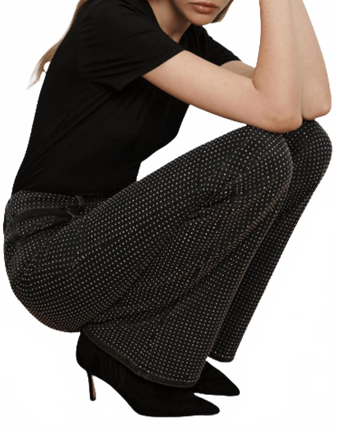 Benedict Crewneck T-Shirt In Black - Image 3