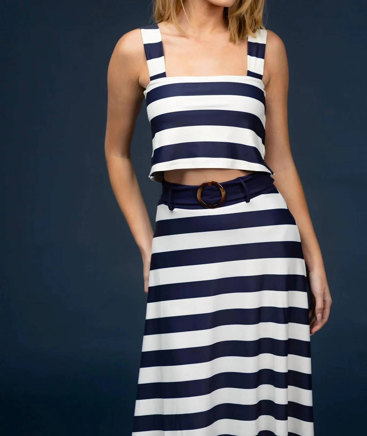 Bennett Skirt And Shelly Top Set In Yachtsmen Stripe - Image 2