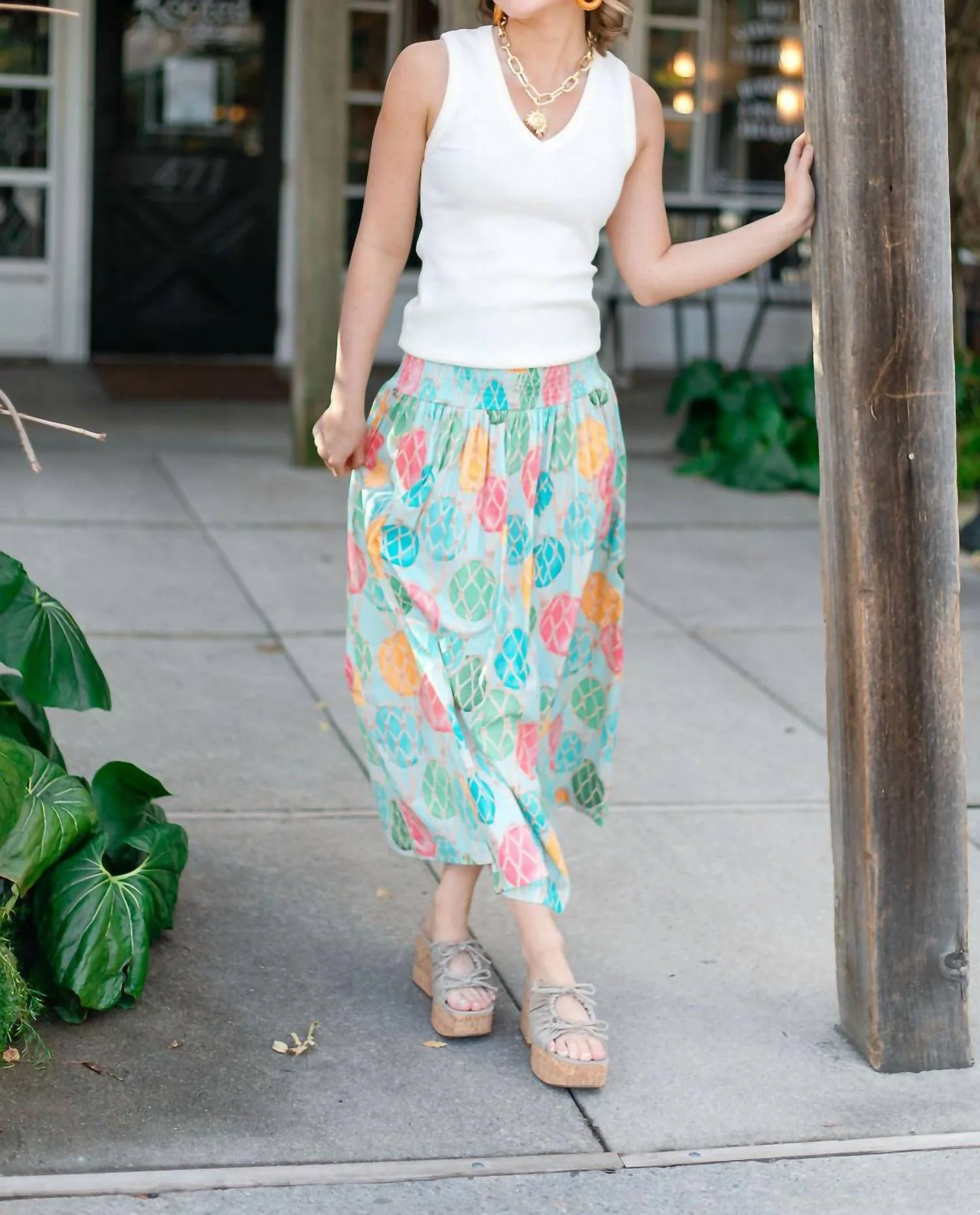 Betsy Skirt-Dress In Buoyant Buoys