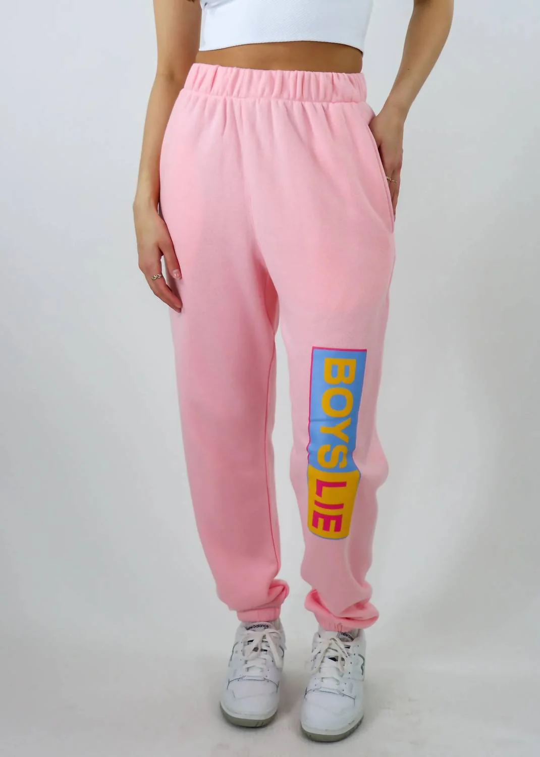 Better Half Mac Slim Sweatpant In Pink