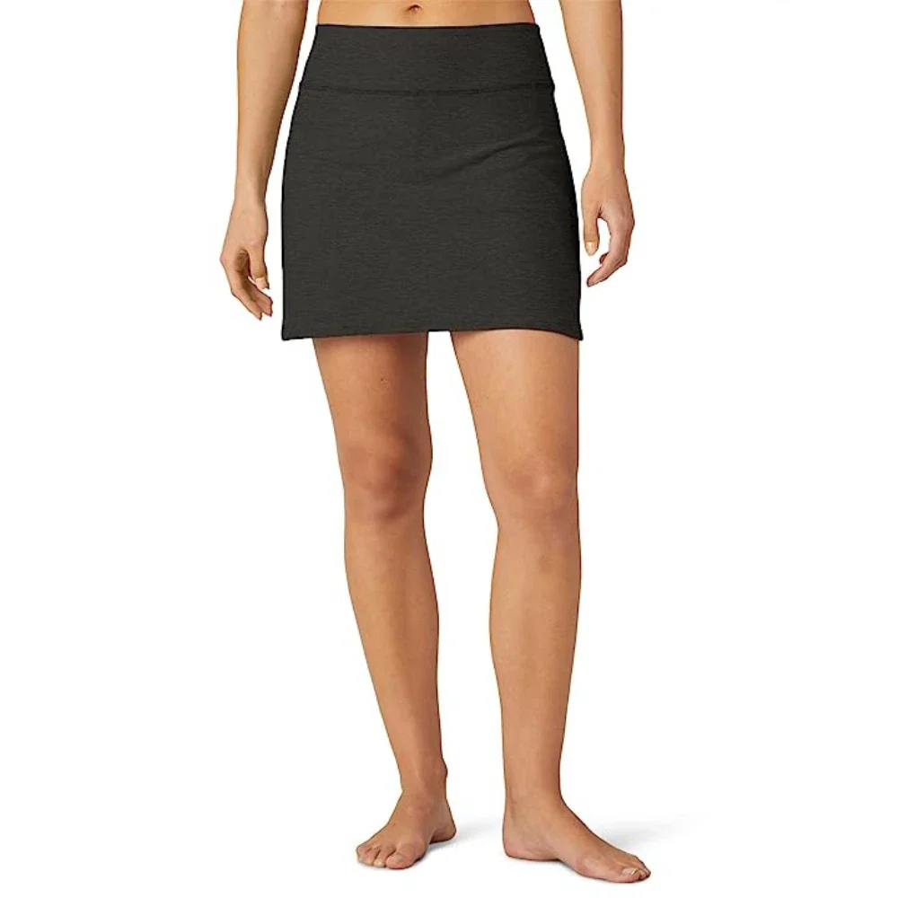 Beyond Yoga Spacedye Movement Skirt Women's Black Stretch A-Line GBO2264 - Image 5