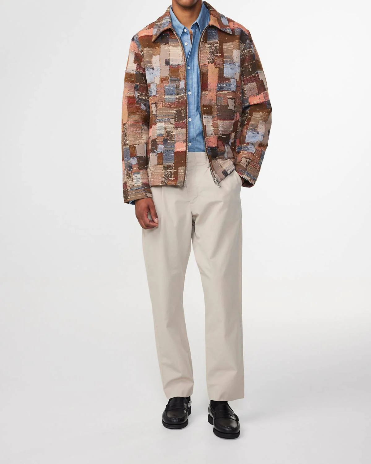 Bill 1080 Tapered Leg Trouser In Khaki Stone - Image 4
