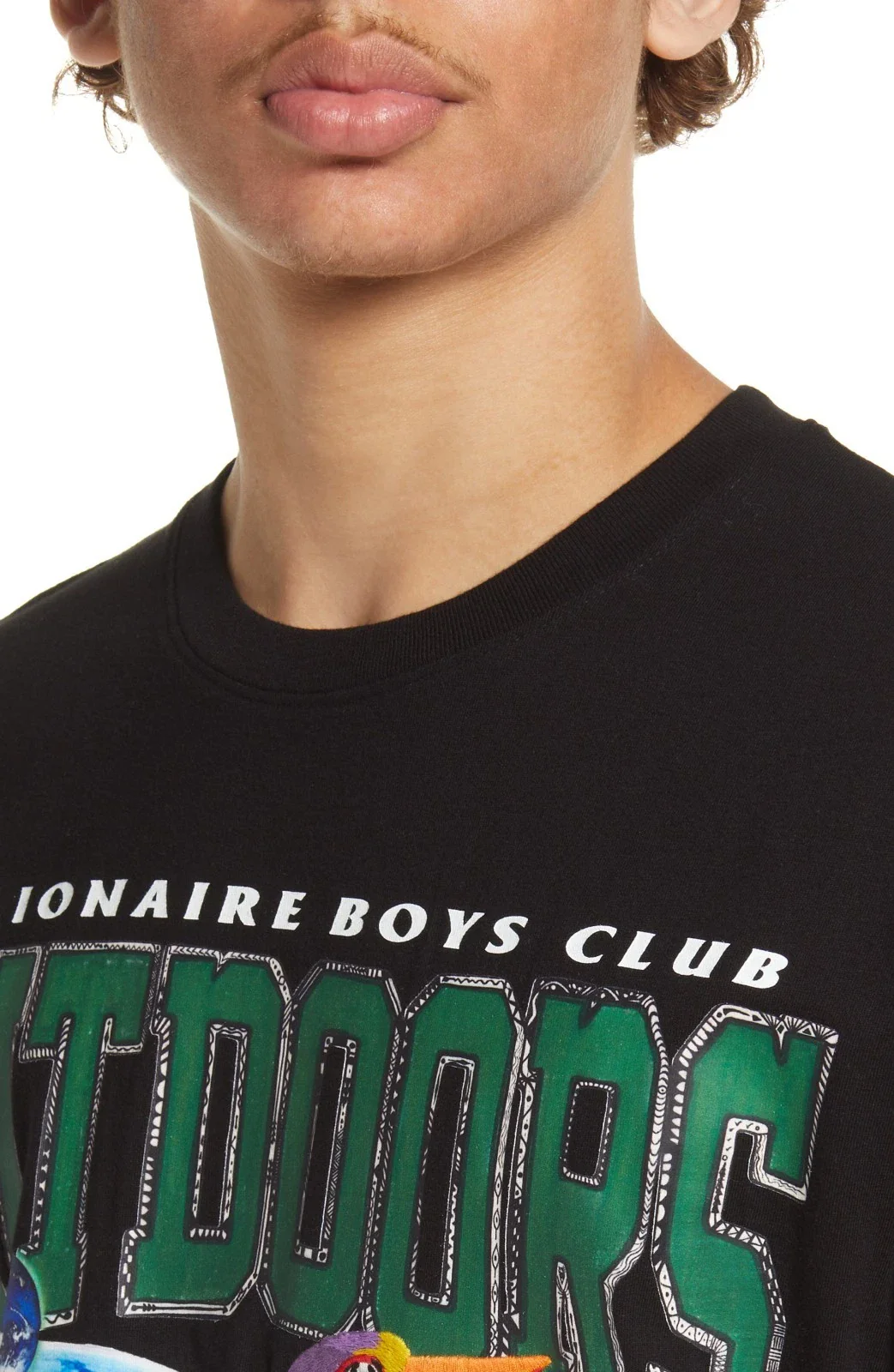 Billionaire Boys Club BB Outdoors T-Shirt Men Black Graphic Crew Neck FROG419 - Image 4