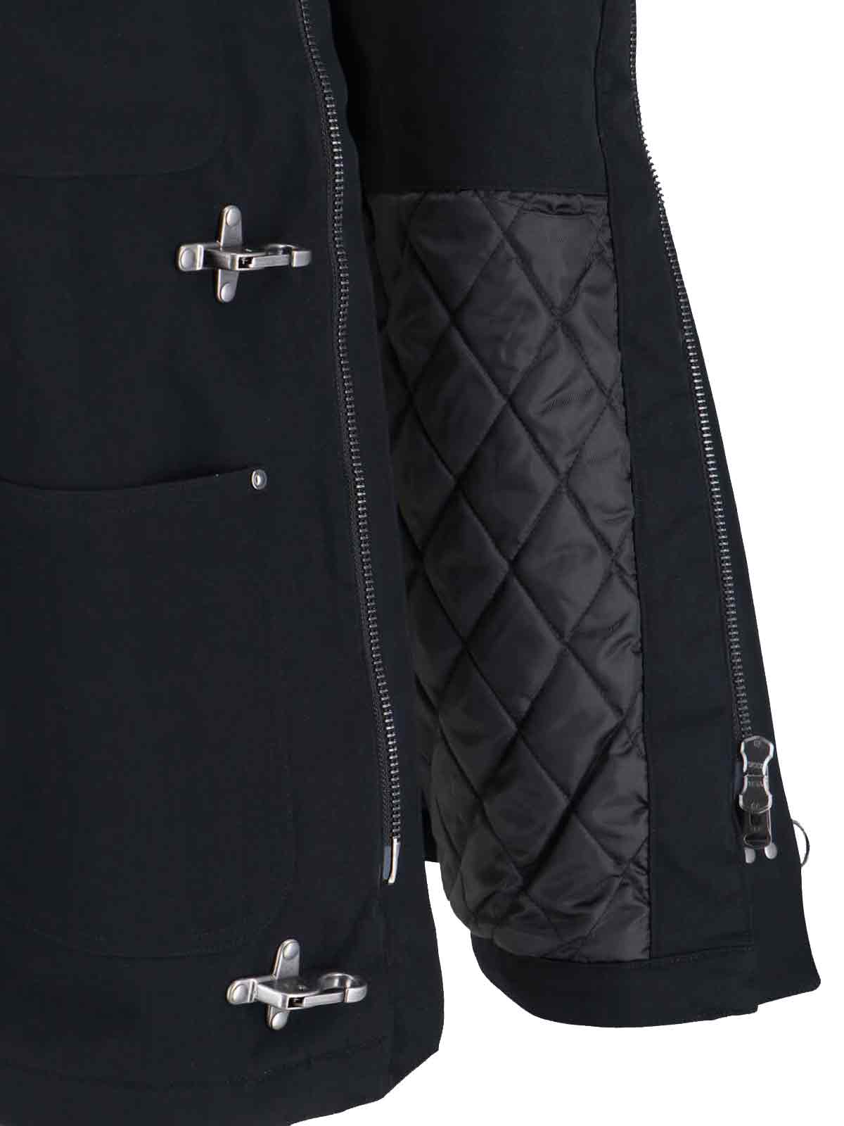 Black Adair Nylon Canvas Casual Jacket - Image 5