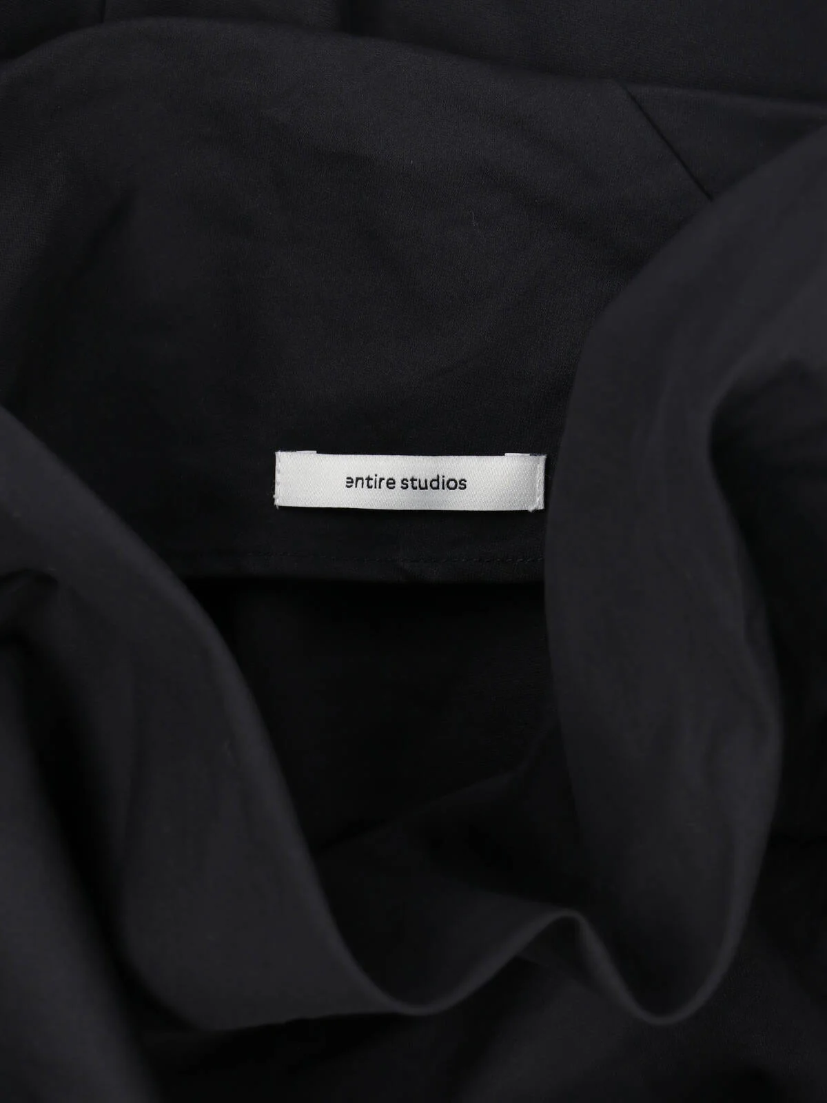 Black Asymmetrical Draped Sculptural Top - Image 3