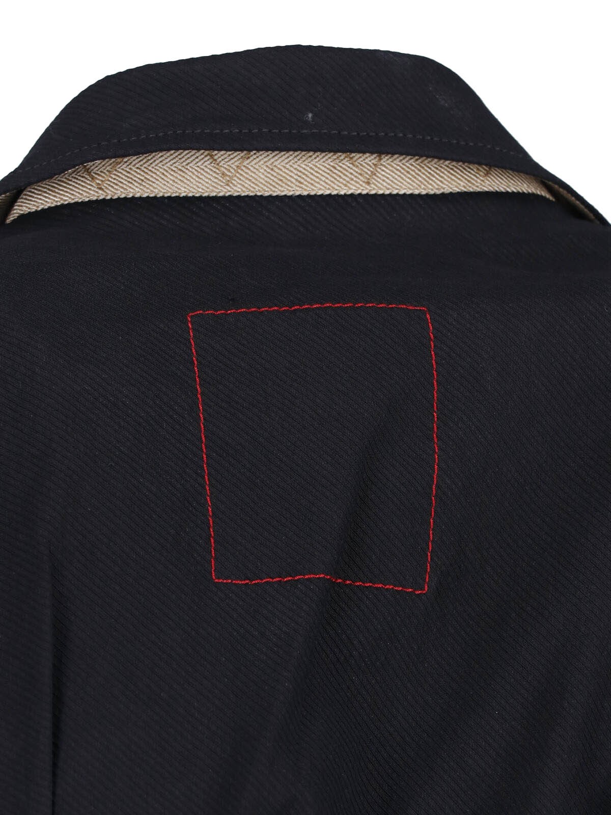 Black Asymmetrical Single-Breasted Linen Blazer - Image 5