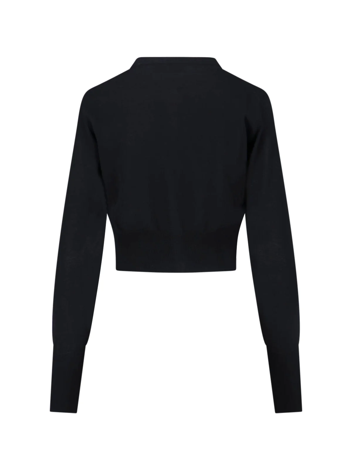 Black Bea Crop Cotton Cardigan - Image 2