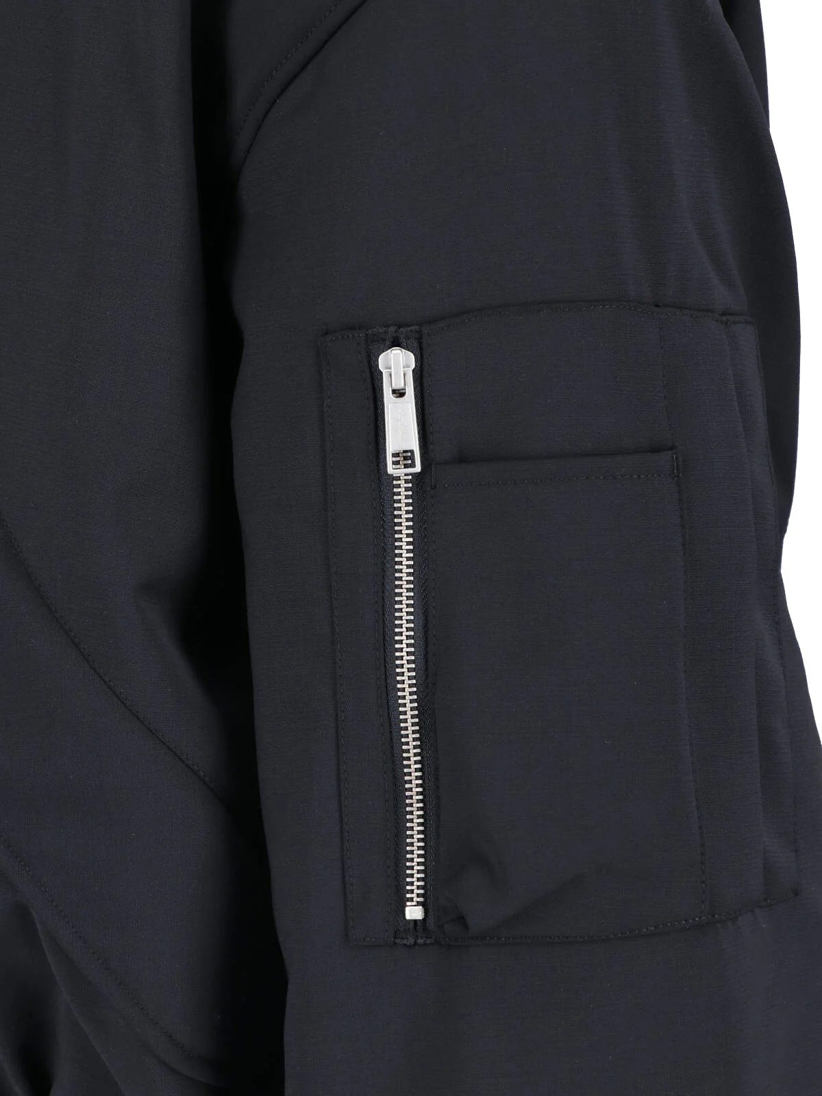 Black Boxy Functional Pocket Jacket - Image 3