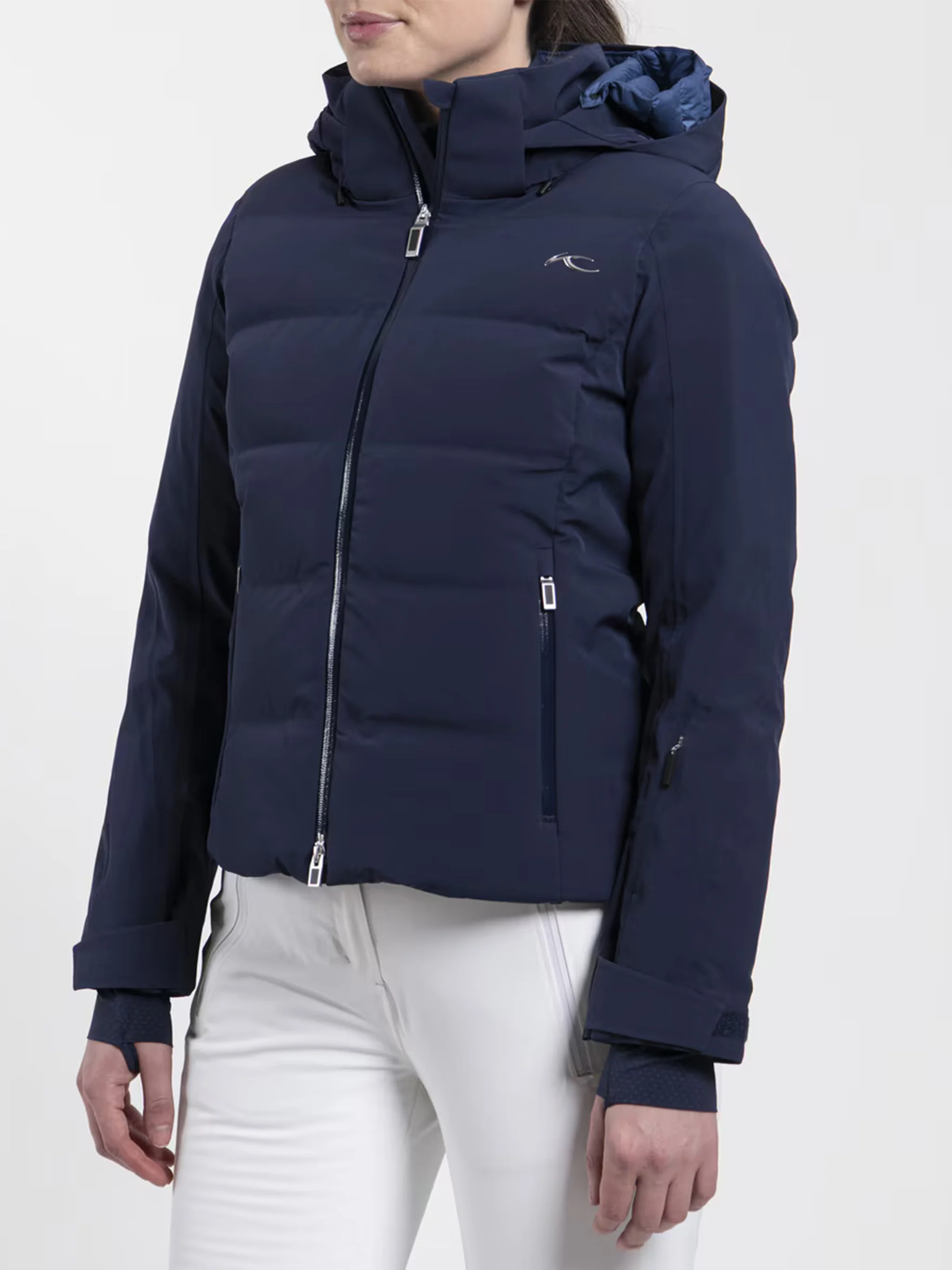 Black Capture Fitted Padded Jacket