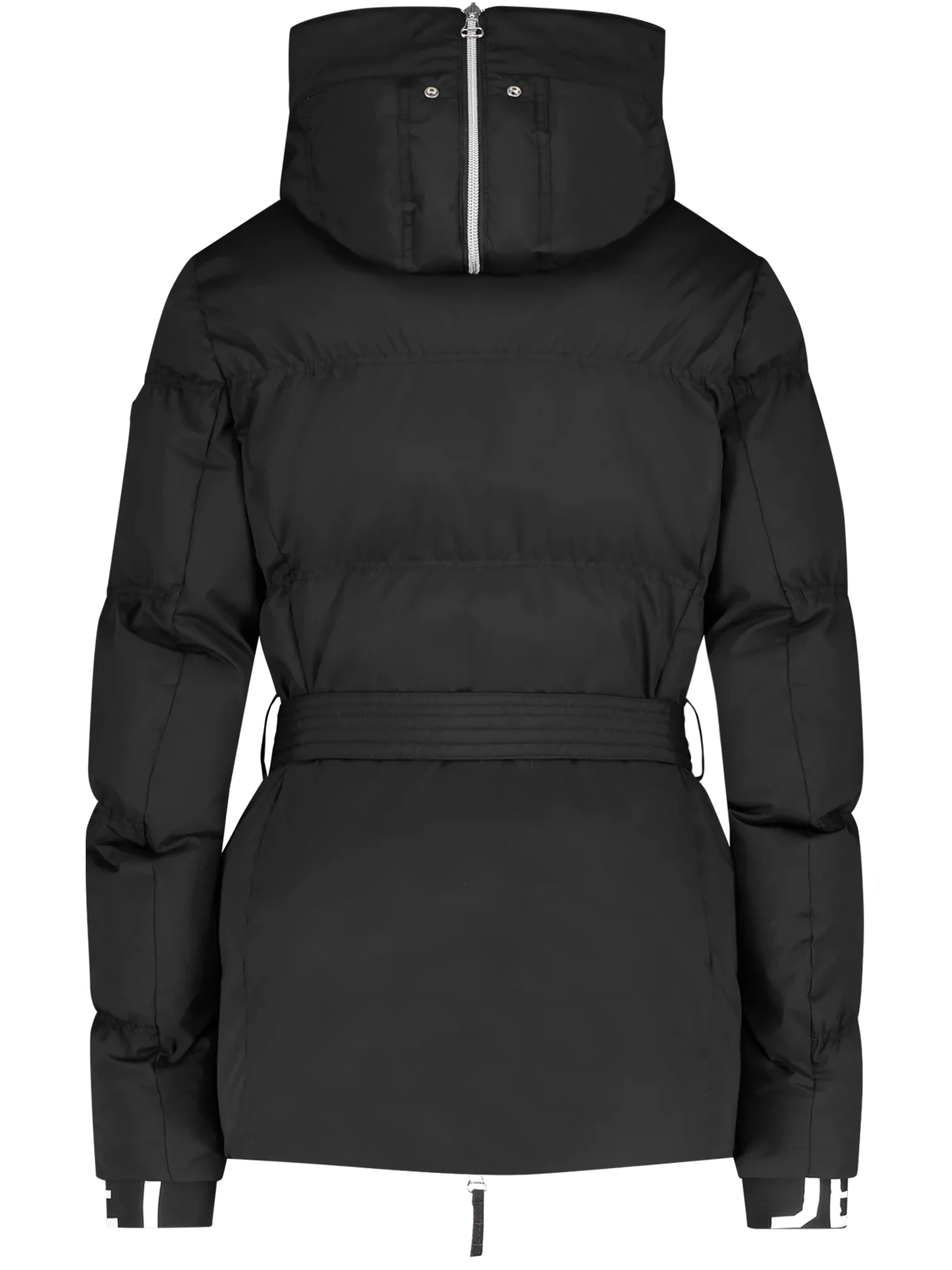 Black Chamonix Belted Quilted Jacket - Image 2