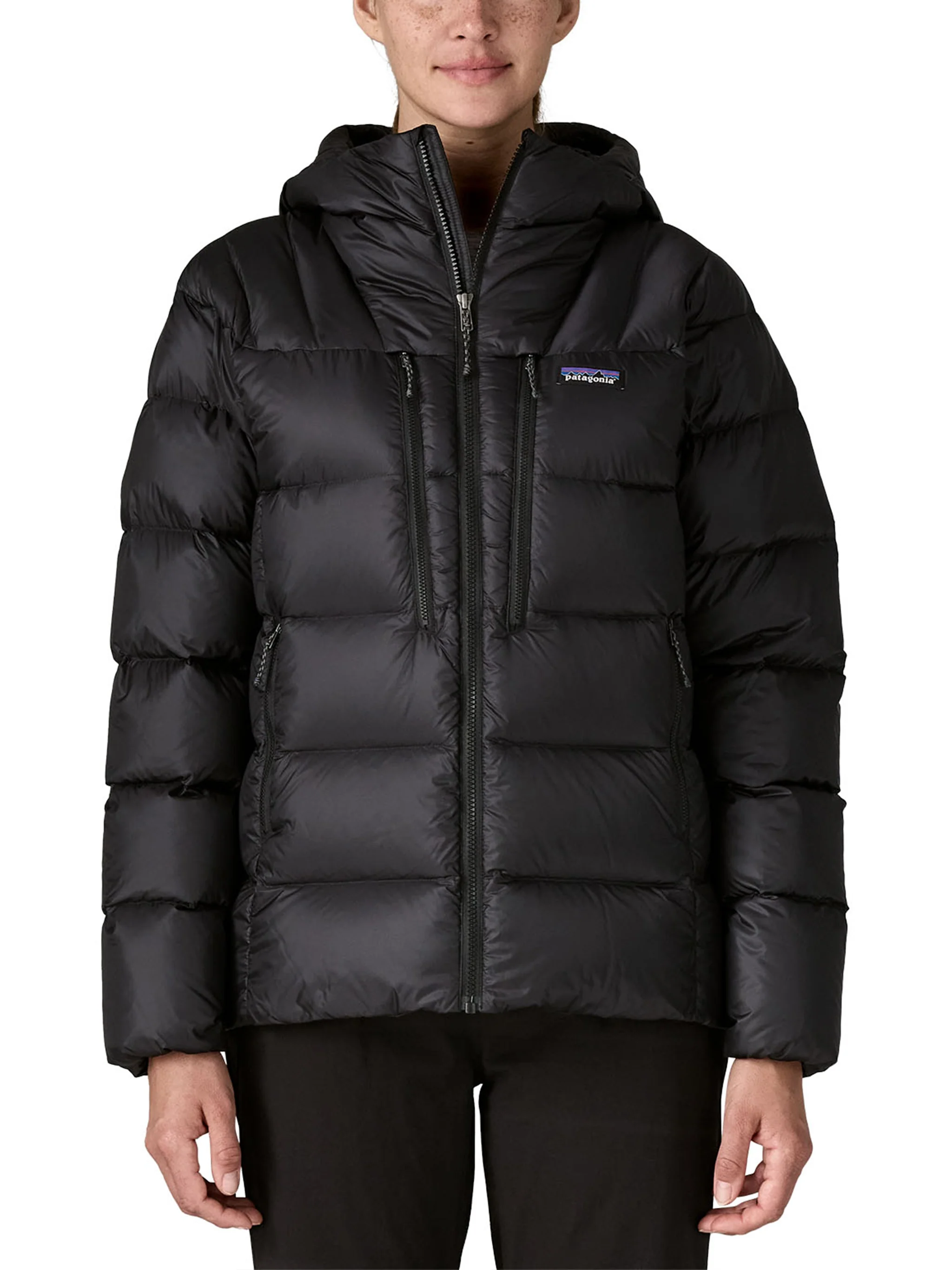 Black Fitz Roy Down Hoody Polyester Jacket - Image 2