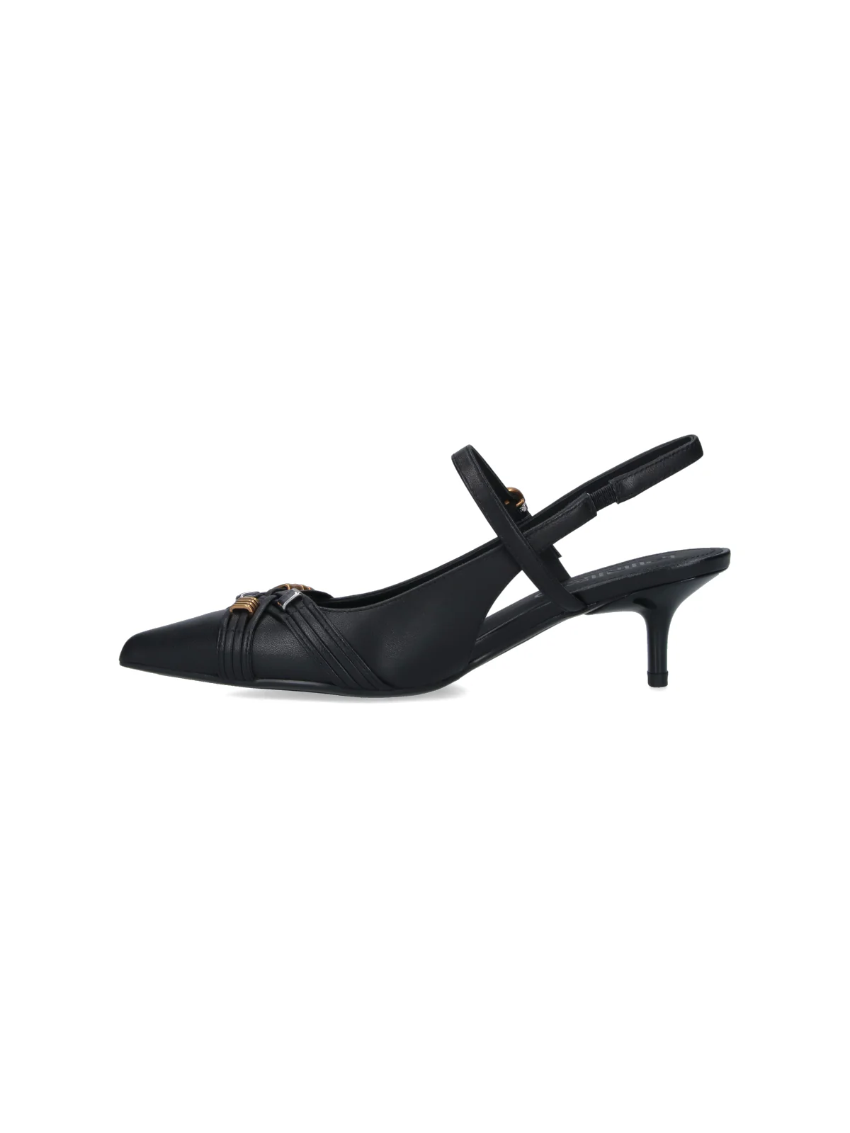 Black Gloria 18 Leather Slingback Pumps - Image 3