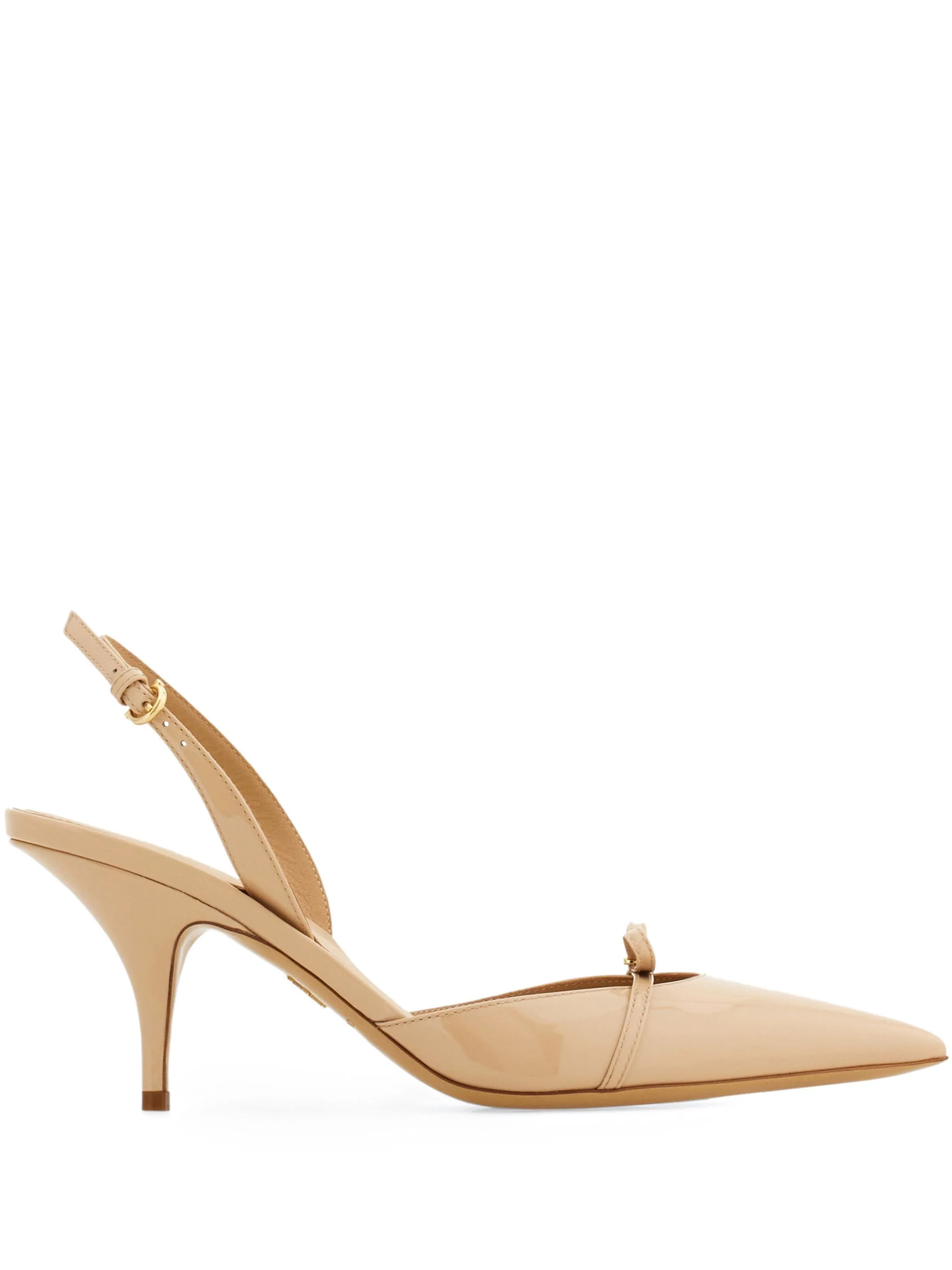 Black Gylla Pointed Toe Patent Pumps