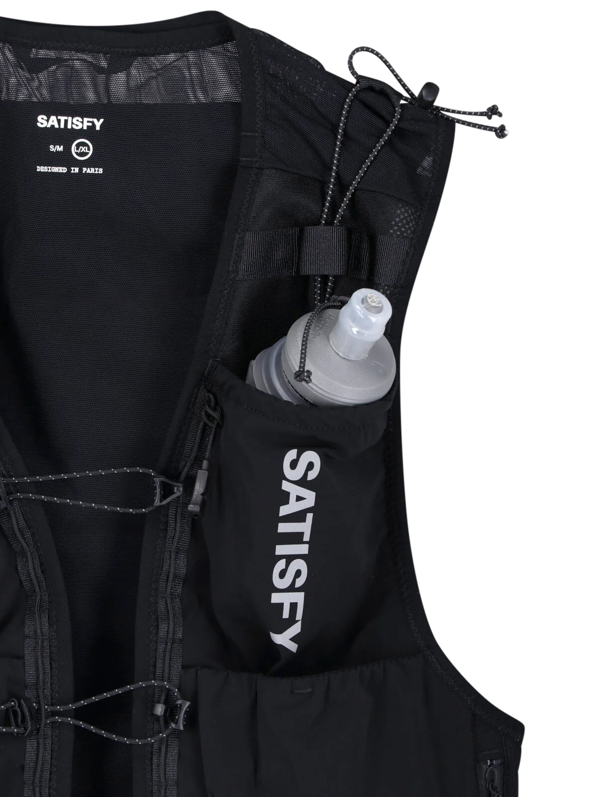 Black Hydration Vest Multiple Pockets Jacket - Image 3