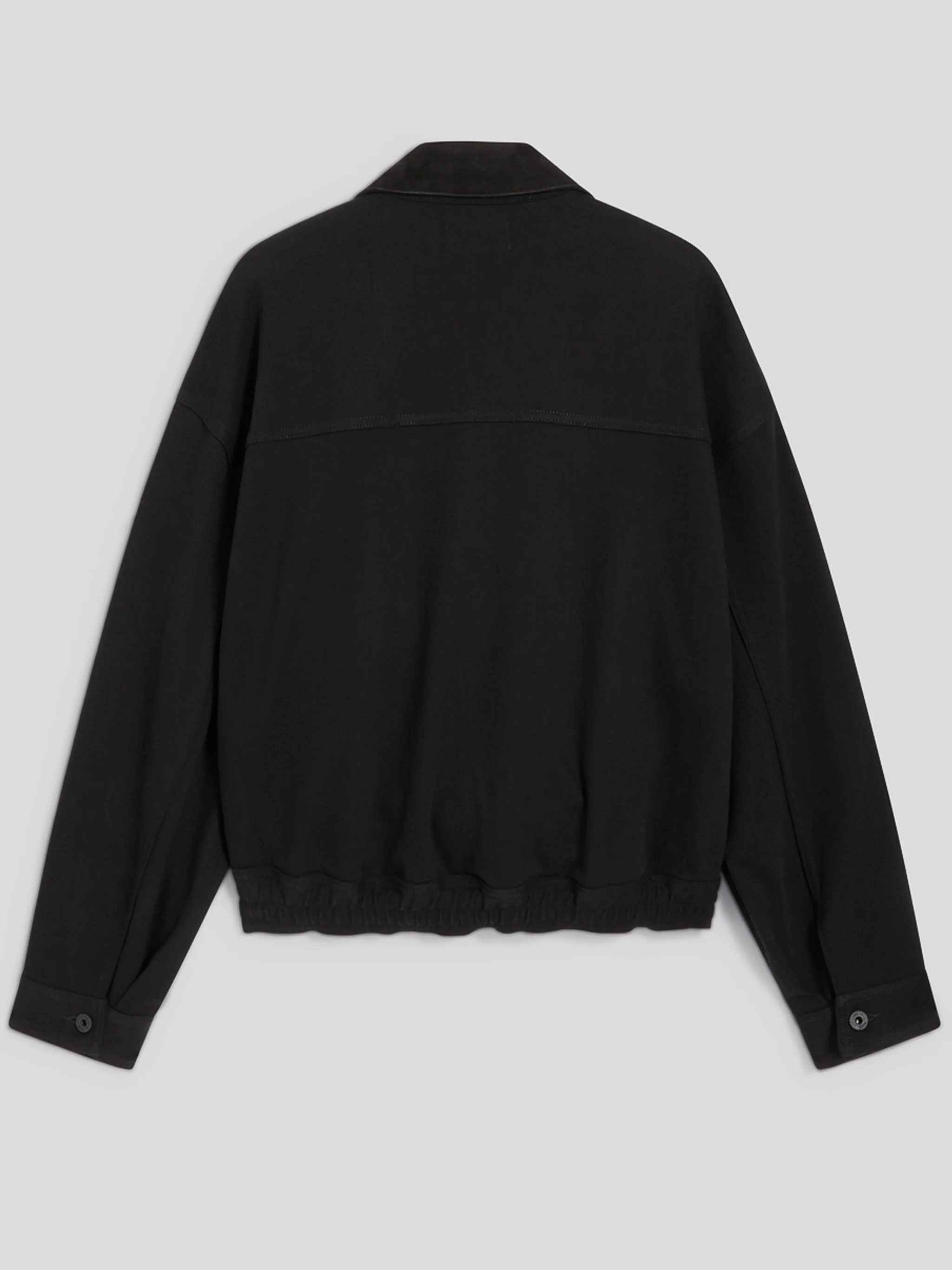 Black Luis Cropped Button Up Jacket - Image 2
