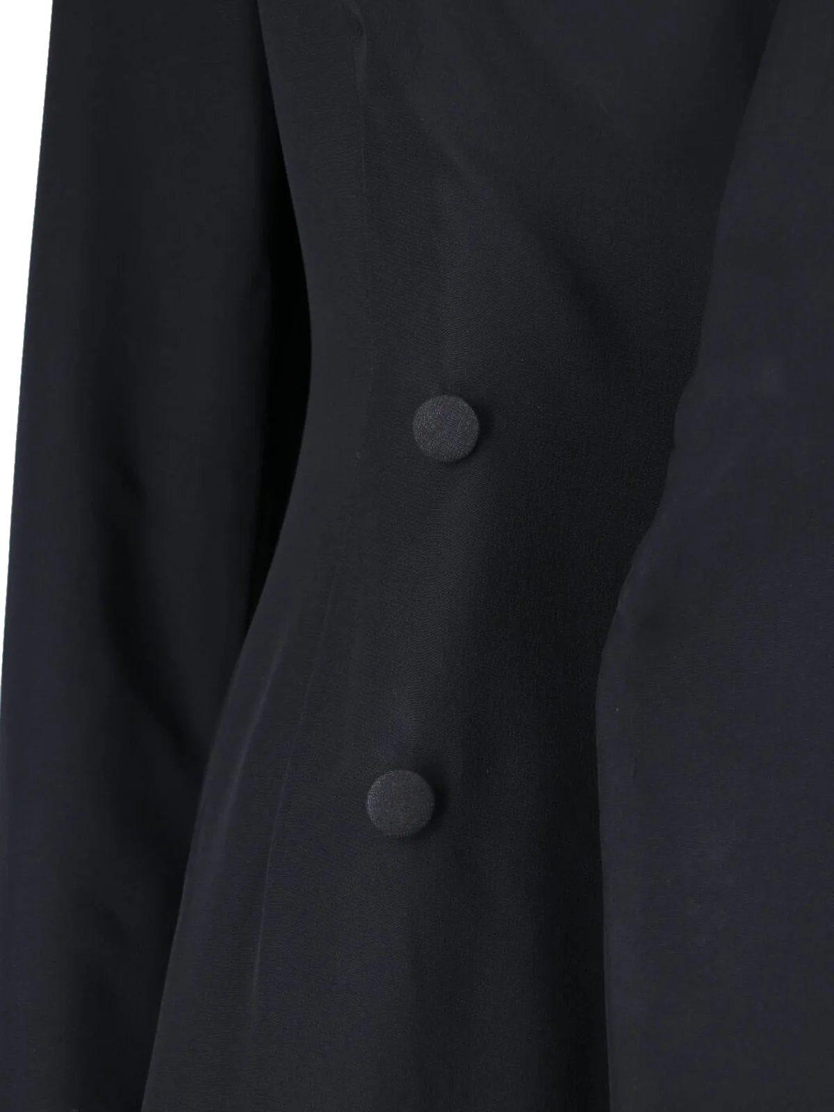 Black Maxi Tailored Double-Breasted Dress - Image 4