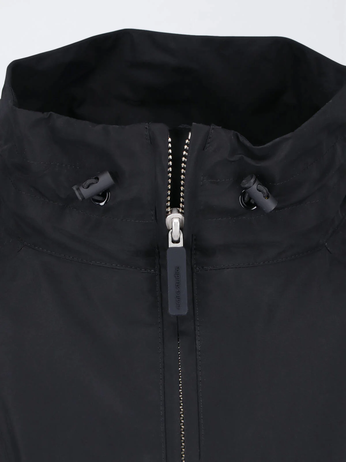 Black Minimalist High Collar Jacket - Image 4