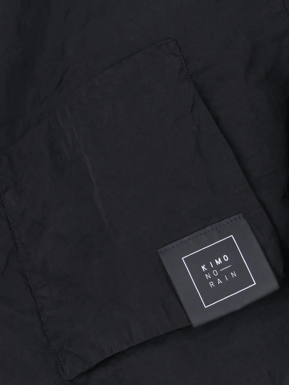 Black No-Rain Waterproof High Collar Jacket - Image 3