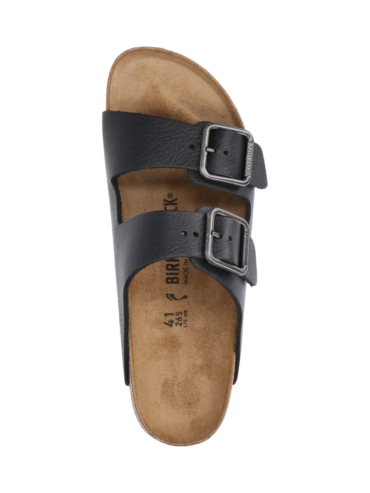 Black Open-Toe Buckle Strap Sandals - Image 5
