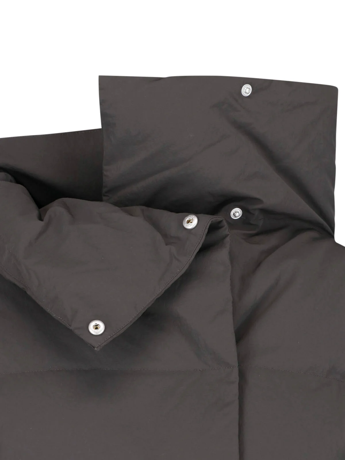 Black Padded Quilted Boxy Jacket - Image 3