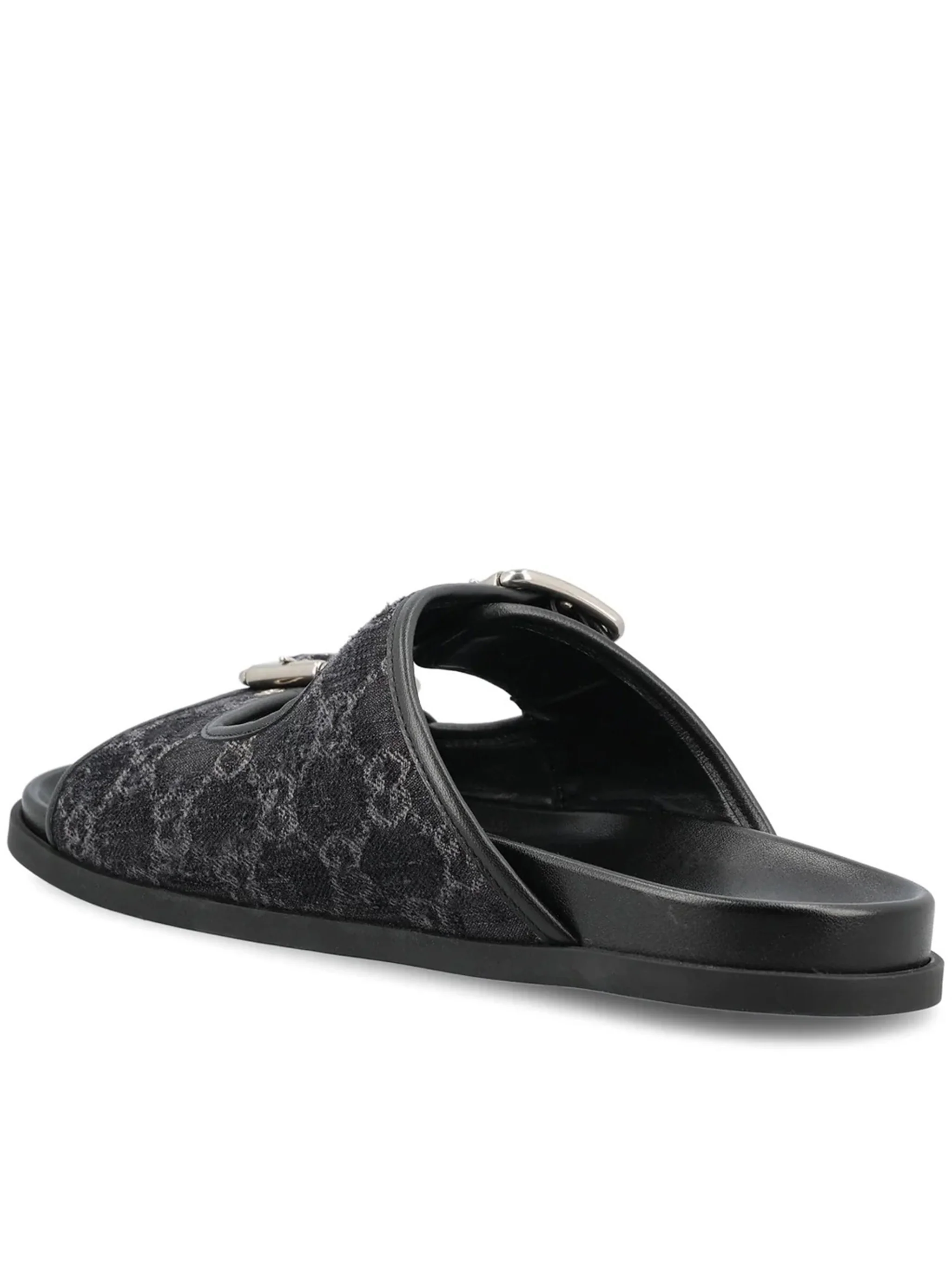 Black Rhein Slide GG Denim Sandals - Image 3