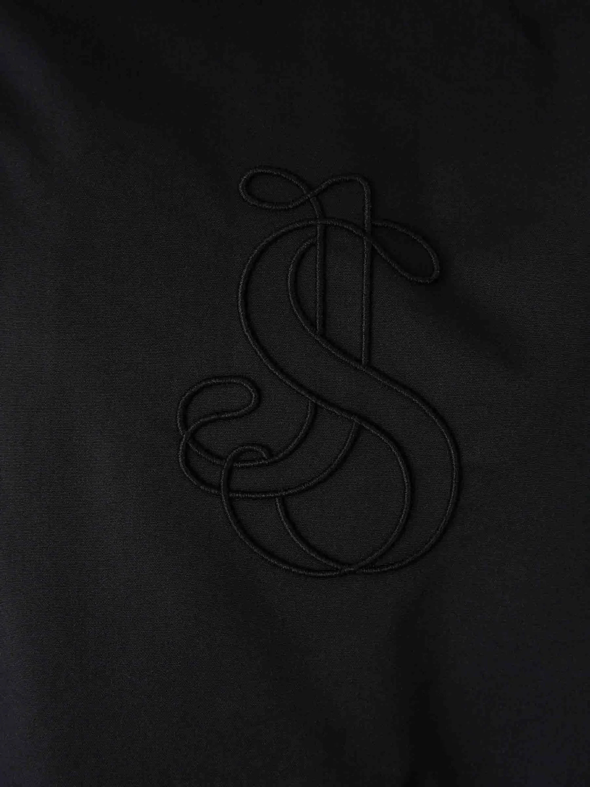 Black Sleek Minimalist Bomber Jacket - Image 5