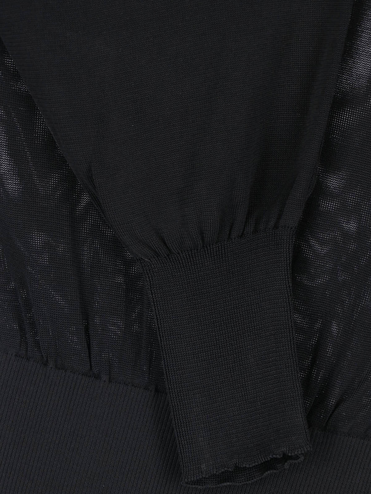 Black Strapless Voluminous Harem Dress - Image 3