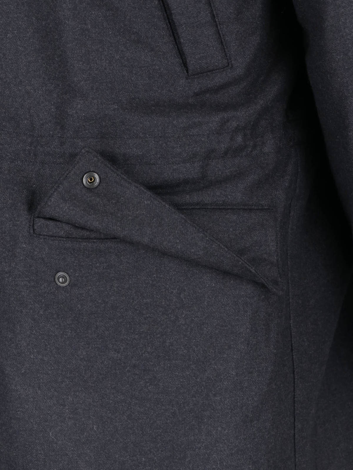 Black Structured High Collar Jacket - Image 3