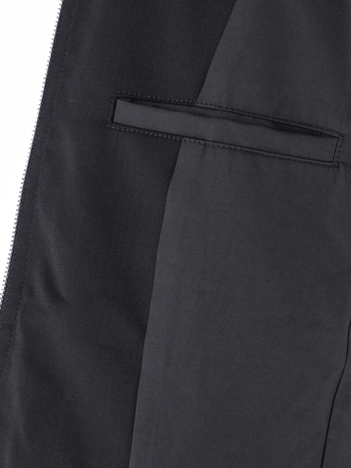 Black Structured Shoulder Cropped Jacket - Image 5