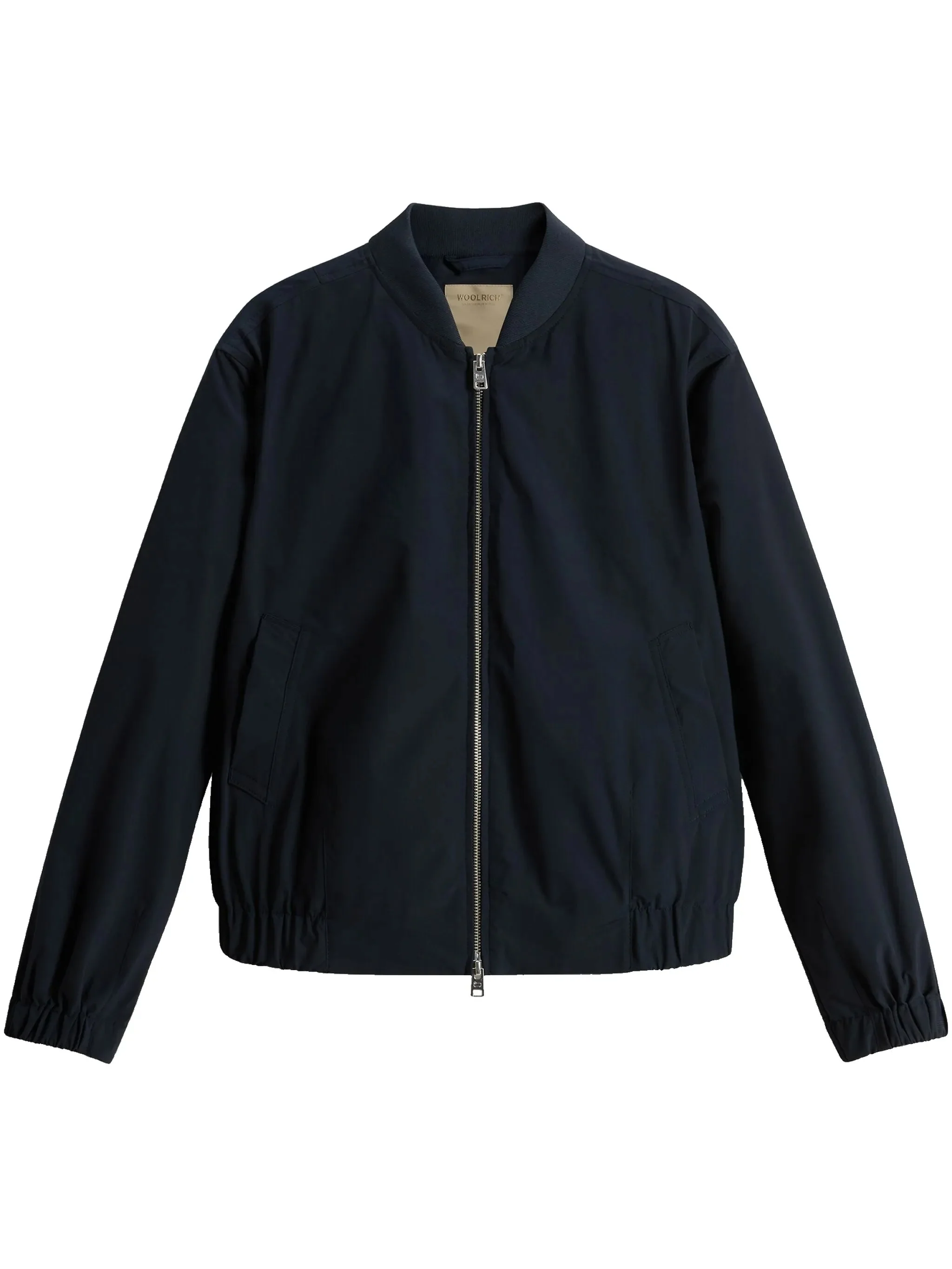Black Summer Bomber Lightweight Polyester Jacket