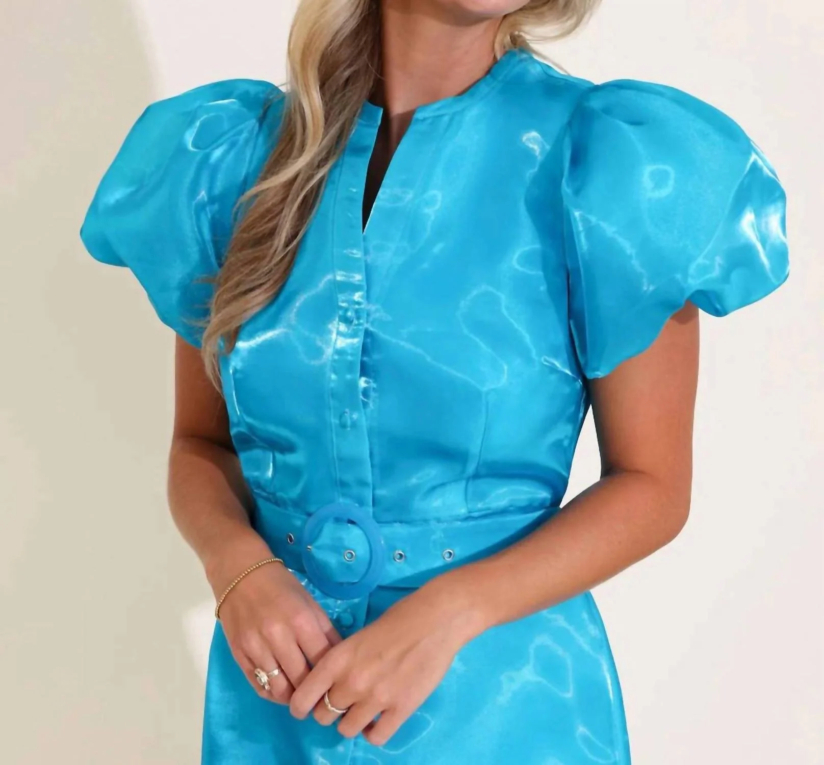 Blakely Mini Dress In Ultramarine - Image 4