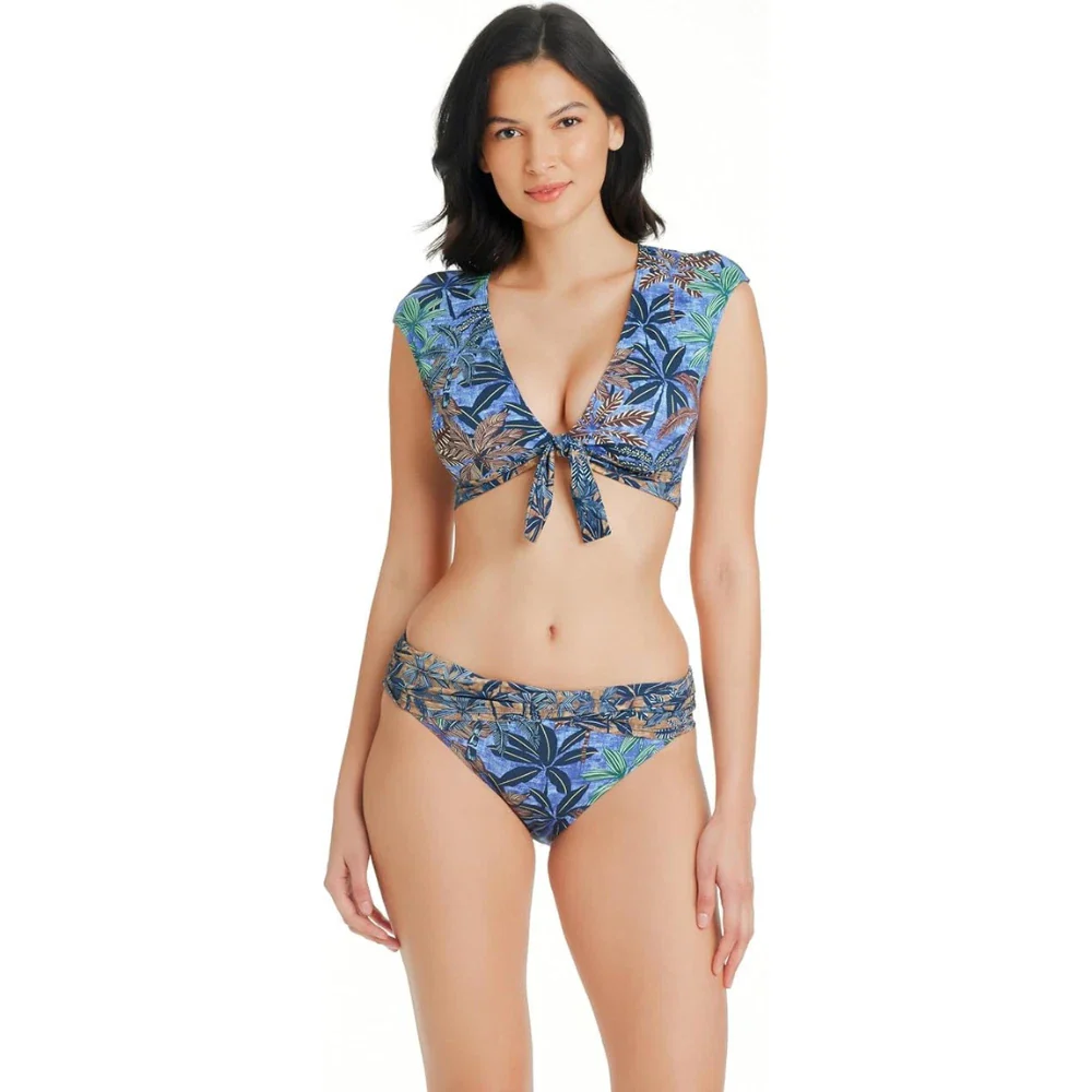 Bleu Rod Beattie By The Sea Sarong Bikini Bottom Women's Blue Hipster GBO2435 - Image 3
