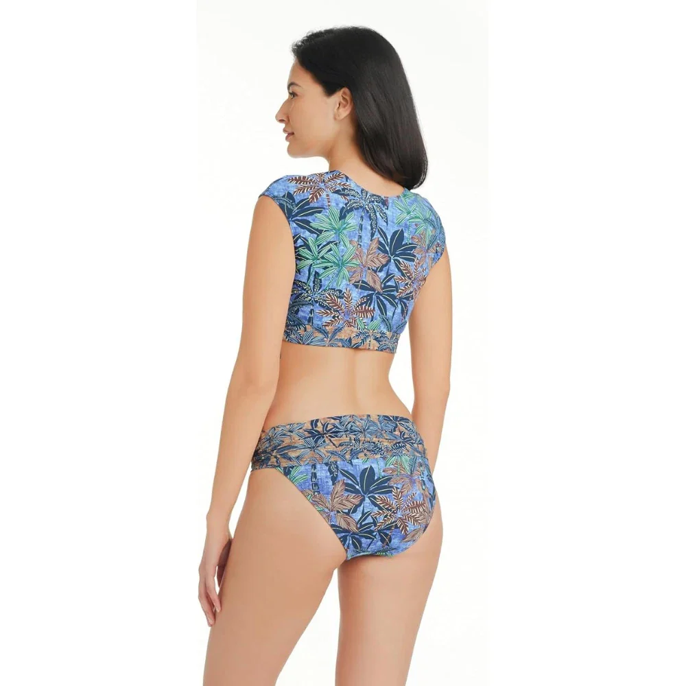 Bleu Rod Beattie By The Sea Sarong Bikini Bottom Women's Blue Hipster GBO2435 - Image 4