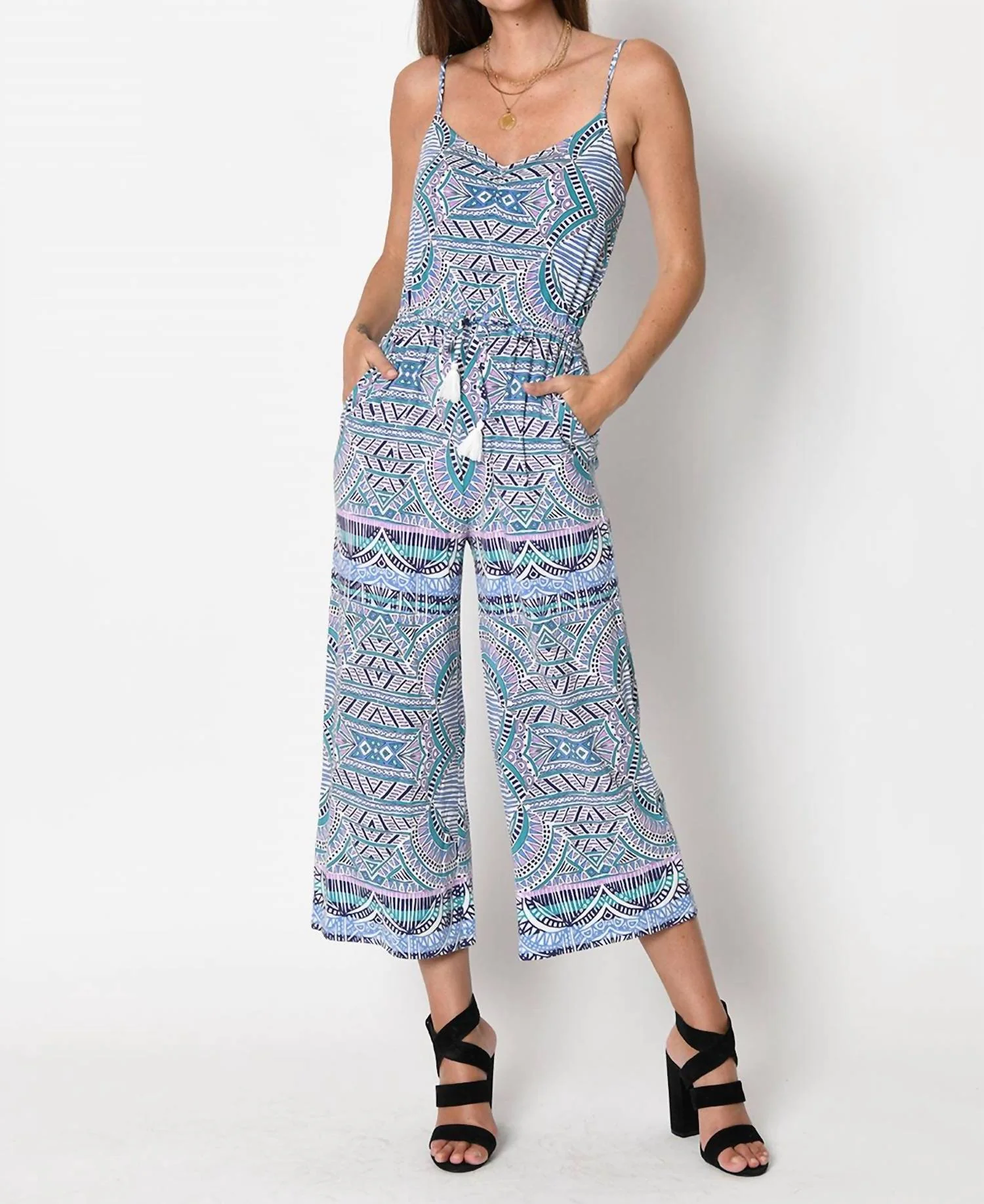 Bloom Modal Jumpsuit In Sunset Tiles