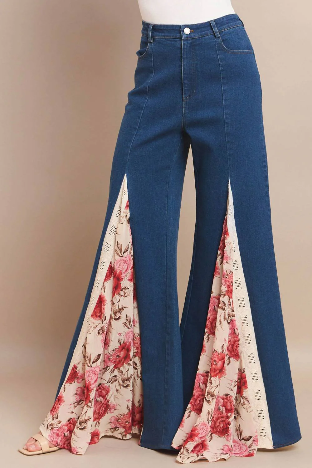 Blossom Trail Jeans In Blue - Image 3