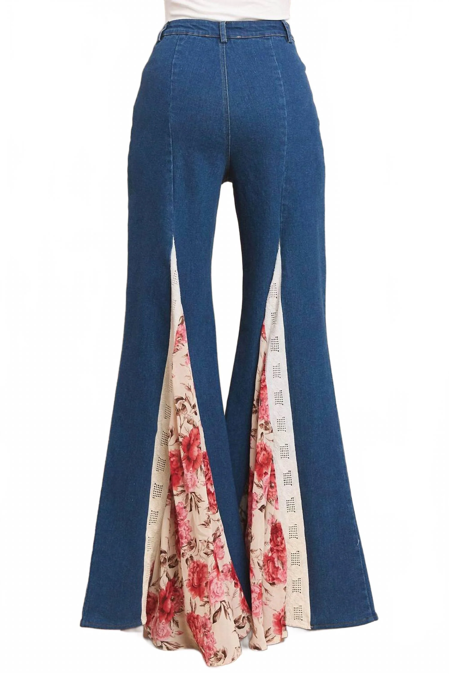 Blossom Trail Jeans In Blue - Image 4